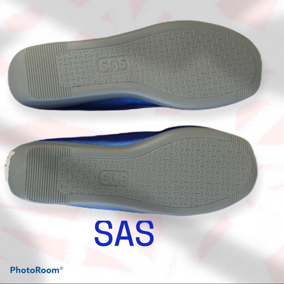 SAS Bounce Moc Toe Wedge Bluebird Leather - Picture 6 of 6